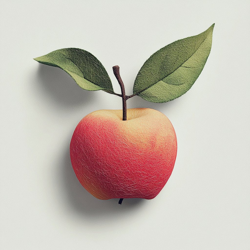 Illustrated letter A card for the apple sound.