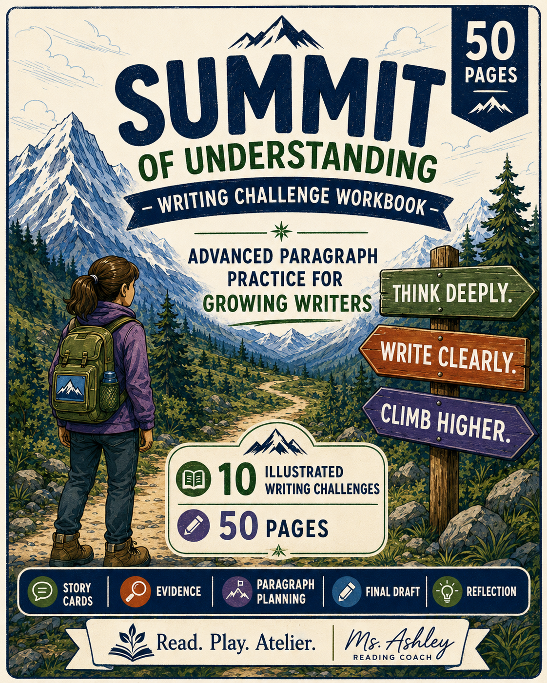 Summit of Understanding Writing Challenge Workbook cover